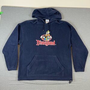 Disney Dark Blue Hoodie with Character Embroidery